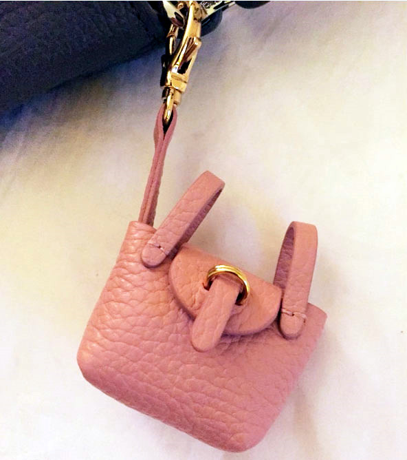 Mini handbag coin purse leather key case Japanese and Korean cute small bag hanging top layer leather small handbag key case