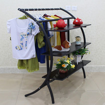 Thickened floor semi-round rack clothing store hanger display rack childrens clothing store rack bag rack womens clothing store Nakajima rack shoe rack