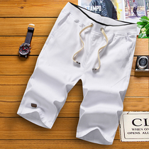 Six-point pants mens summer beach summer 6-point Korean version of the trend casual loose 5-point shorts Five-point pants tide brand