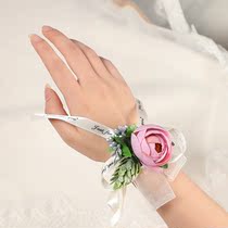 Bride Wrist Flower Forest Series European Tie Wedding Supplies Wedding Jewelry Bridesmaid Sisters Group hipster Simulation Hand Flower