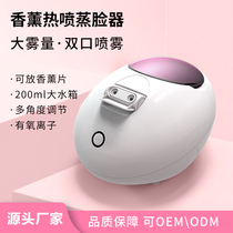 Household facial steaming instrument hot and cold dual spray beauty instrument nano pore moisturizing hot spray facial steaming instrument