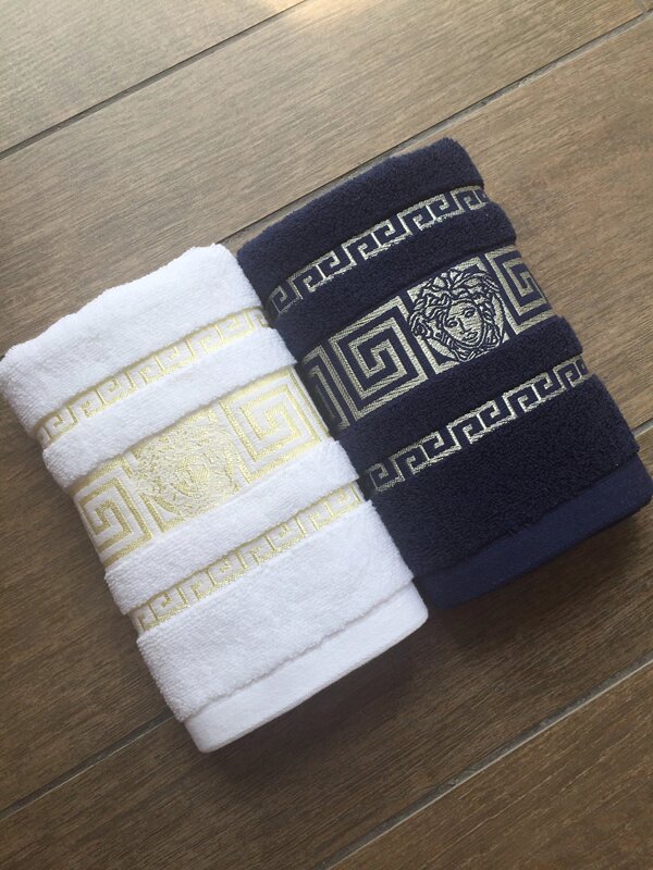 ! Exported to Europe F Sizhe Pure Cotton Embroidered Towel Hotel B&B Fashionable Men and Women