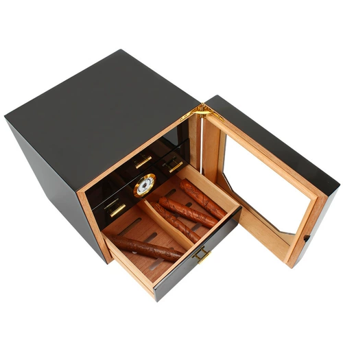Краска -стиль визуальная сигарная коробка трех -слоя сигарного шкафа Cooler Cigar Cigar Box