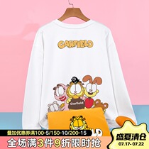 2021 spring and autumn thin round neck sweater female Garfield joint cute bf lazy style couple outfit ins top tide