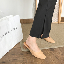 Net Red Sloth Shoes Candy Color Grandma Shoes 2020 Spring Summer Autumn New Mueller Shoes Coarse Heel and Baotou Half slippers