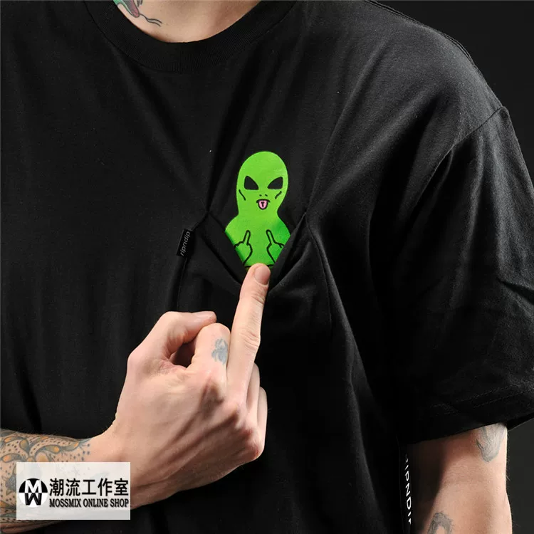 Футболка коротким рукавом RIPNDIP для пары, модная молодежная стильная одежда