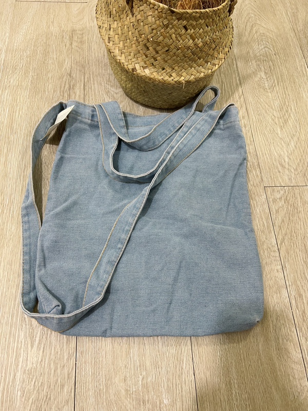 Casual Denim Crossbody Bag, Handbag, Multi-Purpose Denim Artistic Shopping Storage Denim Bag
