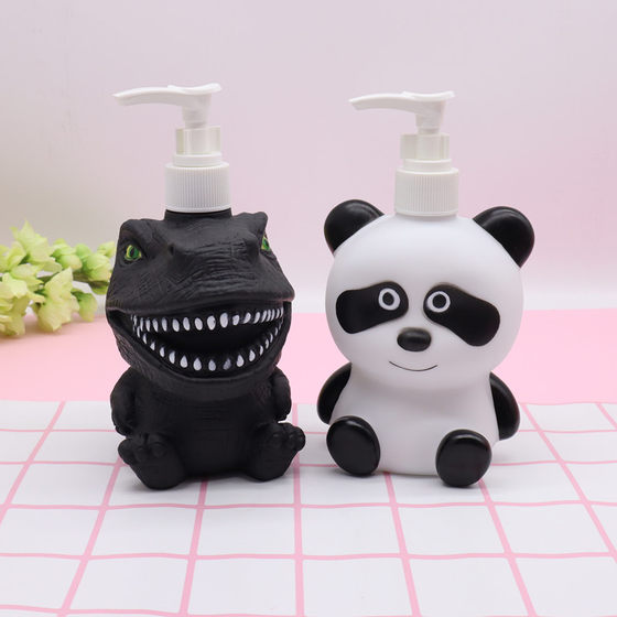 Cartoon dinosaur Godzilla push-type high-end lotion dispenser KT shower gel refill bottle large children's hand sanitizer bottle