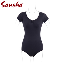 France Sansha Sansha ballet practice suit Mary fabric short sleeve one-piece suit LE3515M B