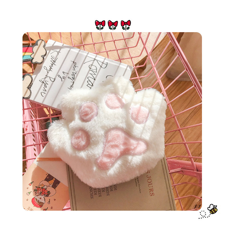 Kawaii Lovely Cat Paw Chain Zipper Shoulder Bag