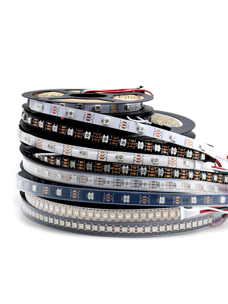 Ws2812b Colorful LED Light Strip 5V Full Color Light Bar 5050 Lamp Beads Built-in IC Colorful Single Point Single Control Soft Light Strip