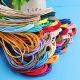 Round elastic rope elastic 2 mm core-spun elastic rope DIY accessories hair accessories braided rope material colorful rubber band elastic band