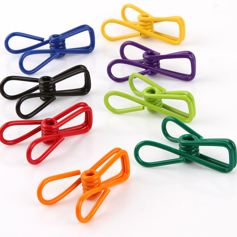 Full Mini multipurpose small clip 10 clips with creative color clip photo with clip clothes holding clip