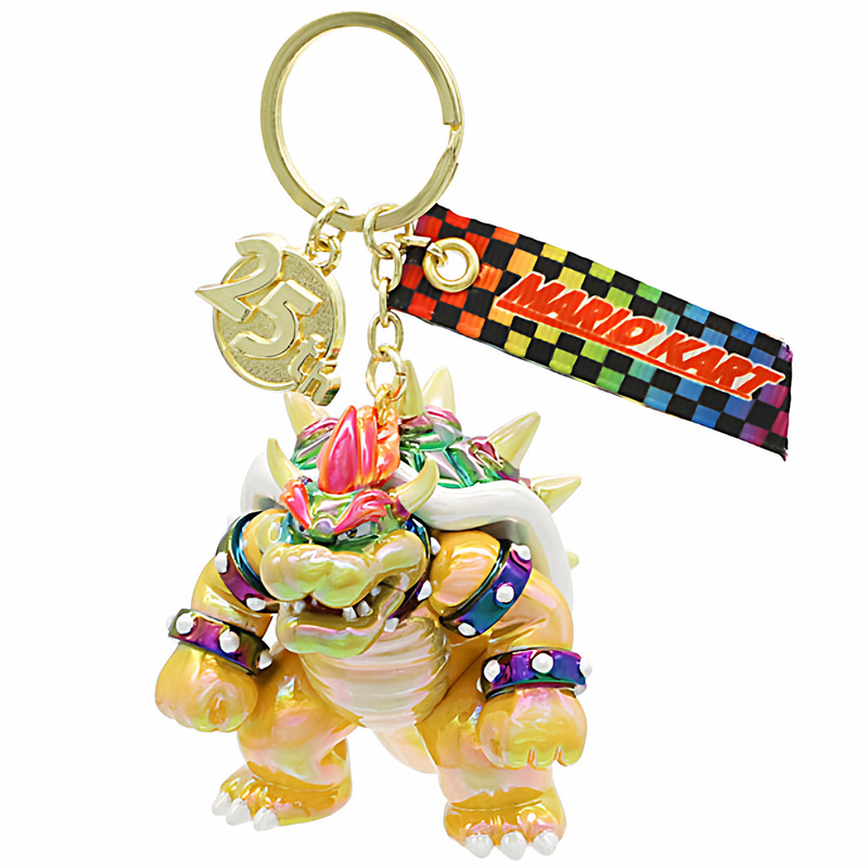 In-Stock Usj Osaka Universal Studios Official 25Th Anniversary Limited Edition Nintendo Mario Koopa Keychain