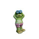 Watch Little Guardian Frog Solar Electronic Night Light Outdoor Garden Courtyard Floor-standing Decoration Ornaments and Groceries