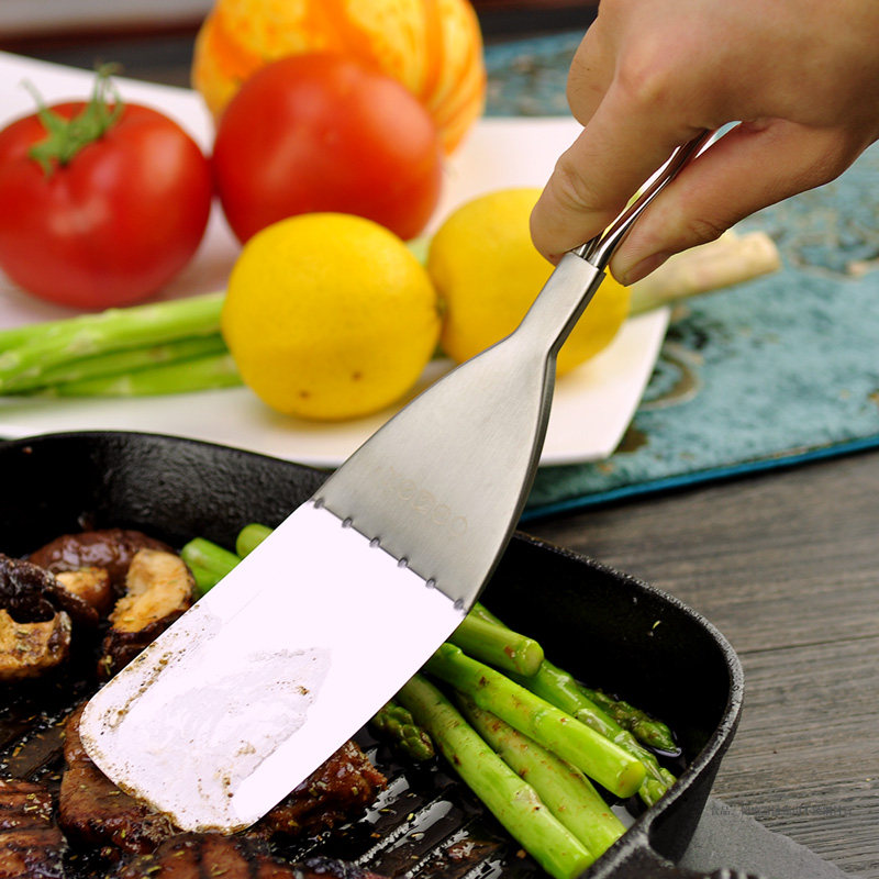 Stainless steel pancake Ultrathin Steak Pancake Batter Pancake Pizza Baking Iron Plate Burnt Fish Branded Special Flat Shovel Press Shovel