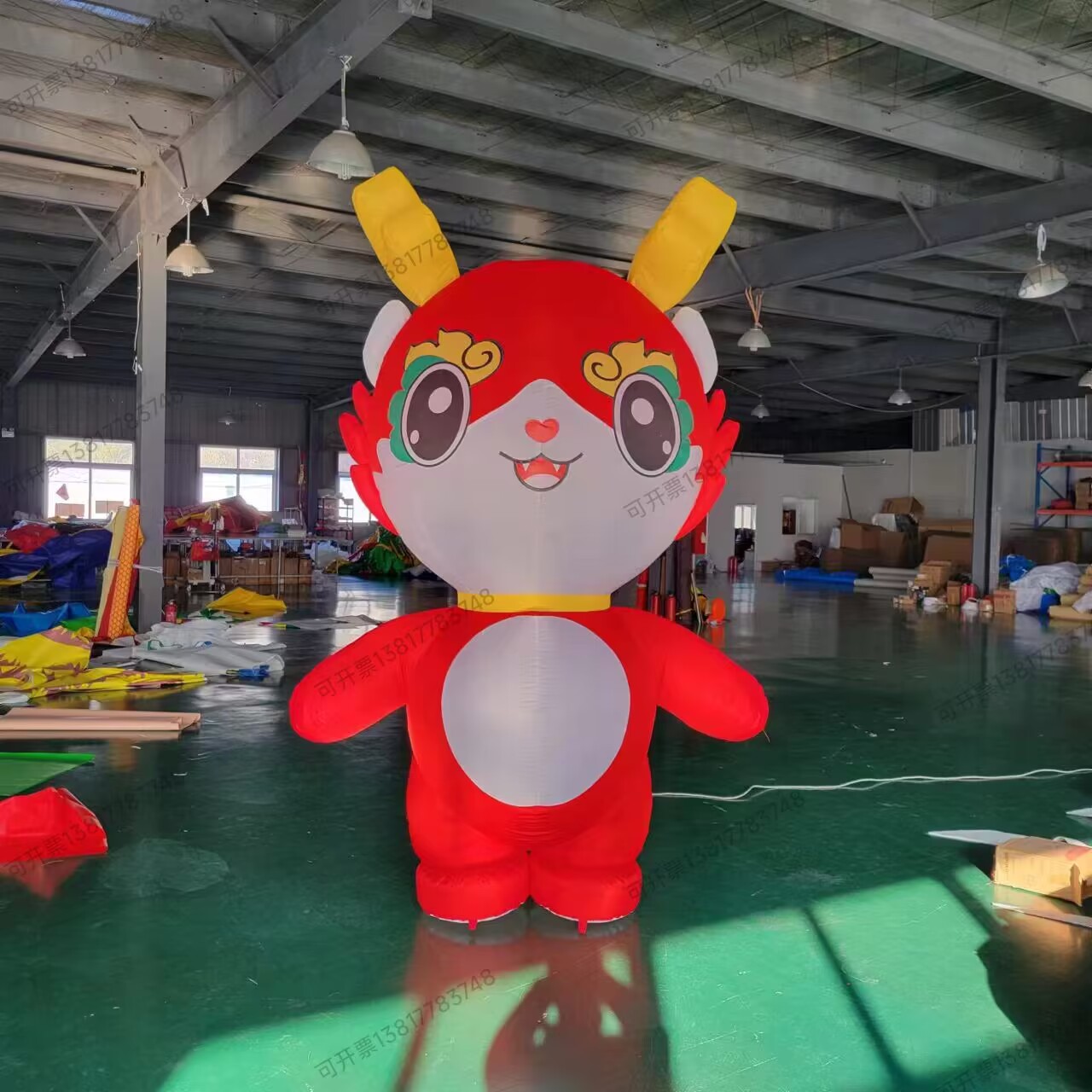 Inflatable 2024 New Year's gas model luminous dragon year Xu May snowman cartoon hat model outdoor hanging star Wisdom Cartoon-Taobao