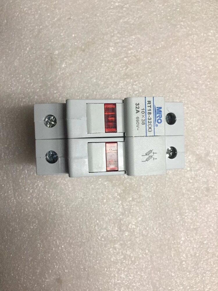 MRO TEA MELT RT18-32X 2P CYLINDRICAL CAP SHAPED FUSE BASE WITH LAMP (LED) DIPOLES