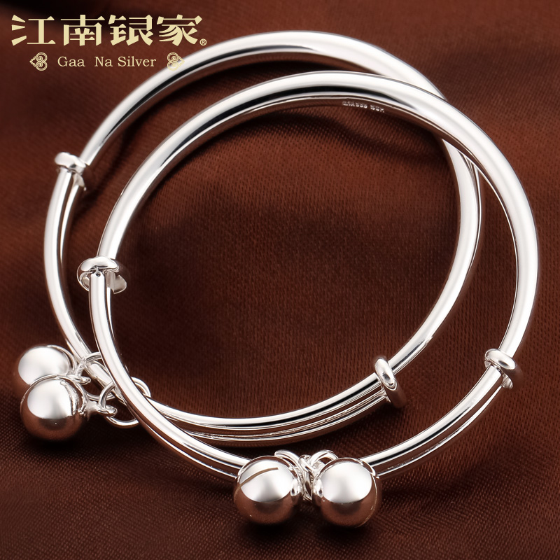 蛇年ベビーシルバーブレスレット999純銀ブレスレットベビーシルバーアンクレット子供の最初の誕生日ギフトボックス新年シルバージュエリーギフト