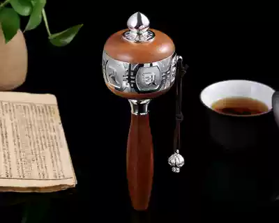 50 million times six-character truth miniature negatives Hand-cranked warp wheel Guanyin heart mantra American miniature negatives non-domestic