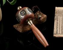 1196 times big white umbrella cover Buddha mother holding Dharani full Curse Curse United States micro film warp wheel solid wood