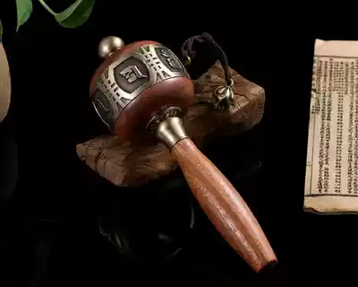 70 million times mantra Guanyin mantra American miniature backsheet Wood copper hand zhuan jing lun zhuan jing tong