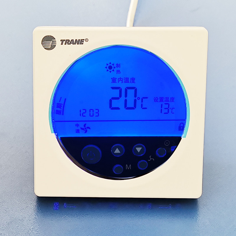 Trane central air conditioner LCD thermostat ventilator coil three-speed switch air conditioner LCD control panel