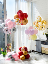 Highlight balloon tree table floating transparent pole support bracket birthday layout column road lead floating wedding room like floating air decoration