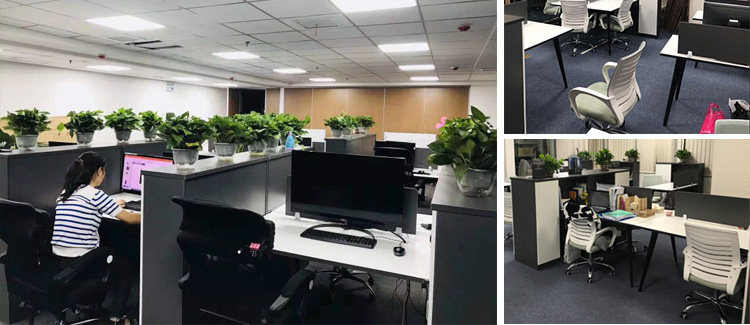 Nhân viên văn phòng kết hợp bàn ghế nhân viên tài chính 64 người phân vùng thẻ màn hình ghế máy tính bàn làm việc