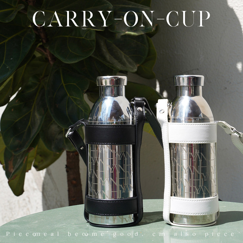 Birthday gift high-value trend messenger ladies water cup couple stainless steel portable thermos cup gift box