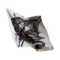 (Phoenix House) Wanshili silk scarf double-sided printing national style high-end gift large square scarf dragon and phoenix present auspiciousness