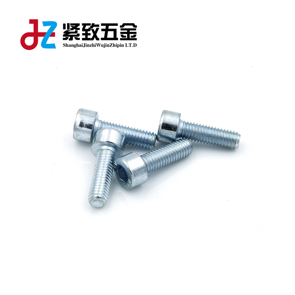 M8 full tooth GB70 DIN912 ISO4762 galvanized 8 8 grade hexagon socket head cup head screw