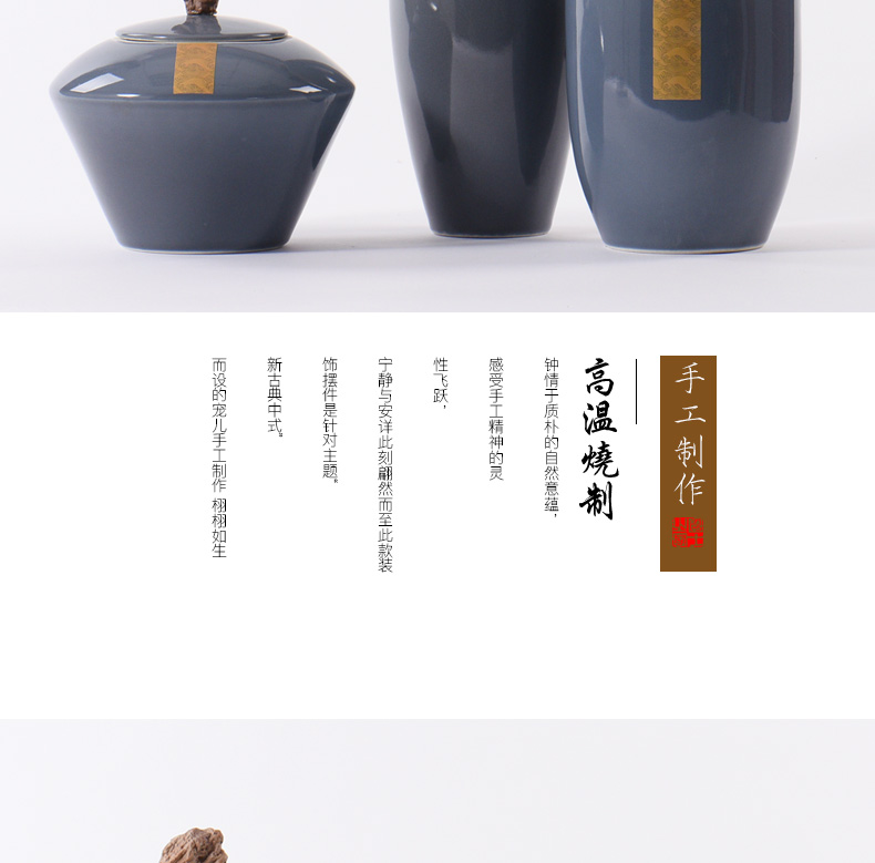 Art BeiZi metal glaze soft outfit ceramic pot of new Chinese style household act the role ofing is tasted window ambry soft outfit porch place