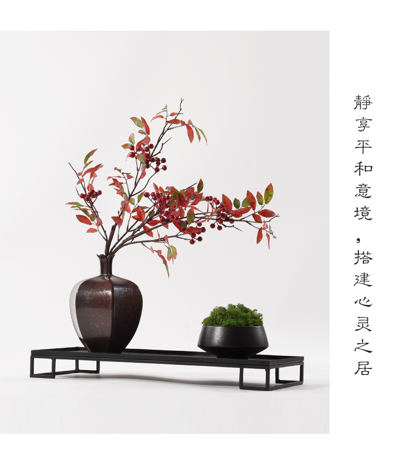 Simulation flower miniascape of the sitting room porch ceramic household designers green plant furnishing articles new Chinese zen soft decoration