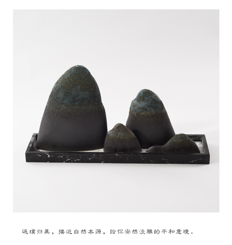 The New Chinese zen ceramic rockery household soft outfit handicraft furnishing articles model the sitting room porch light wine key-2 luxury decoration