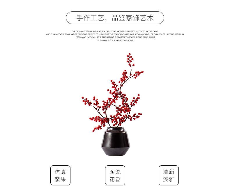 New Chinese style bonsai flower art study TV ark of tea table desktop example room decoration miniascape of ceramic art decorations