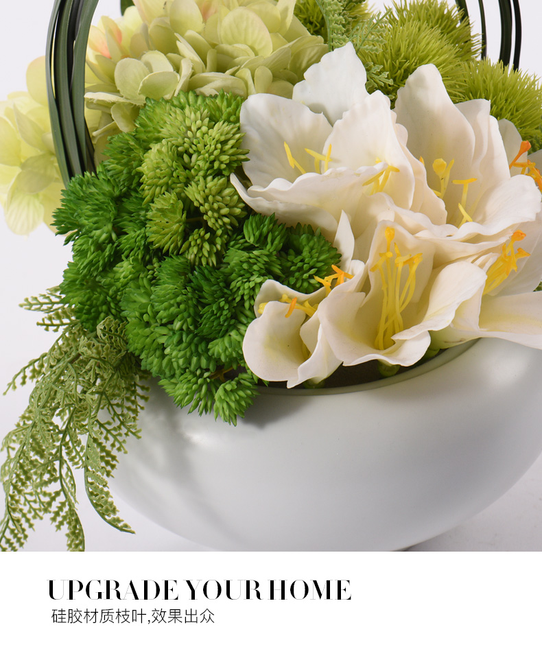 I and contracted callas dried flower simulation flowers, ceramic vases, flower hotel mock up room sitting room false furnishing articles