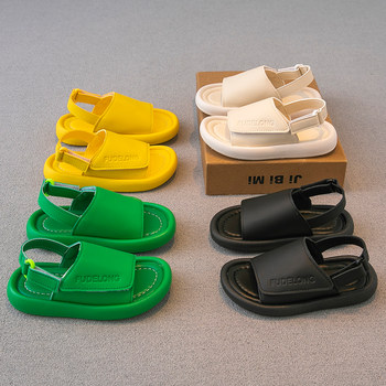 Children's sandals 2022 summer new boys' shoes girls beach shoes children's baby shoes middle and big children's soft bottom tide