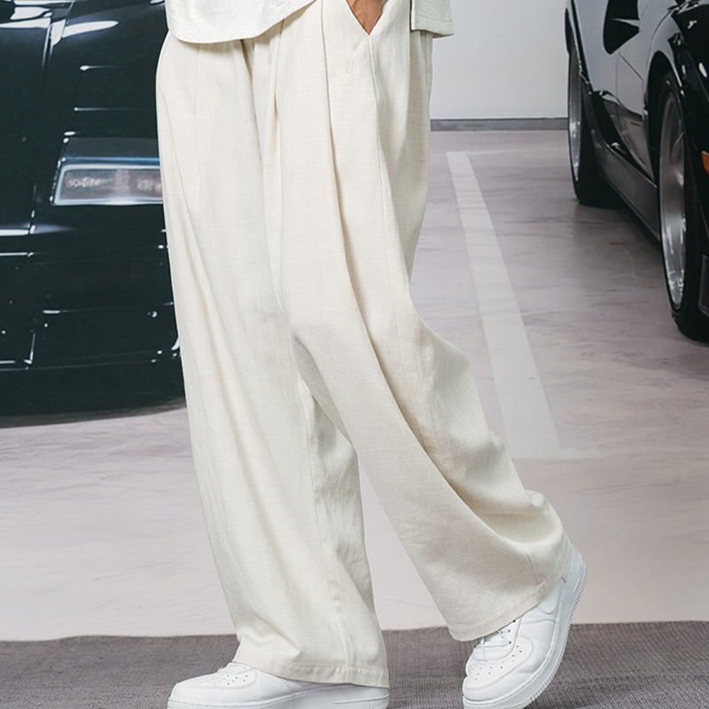 Gastation Linen Casual Pants, Three-Dimensional Pleated Old Money Style, Drapey and Versatile, Summer Commuting Magic Pants