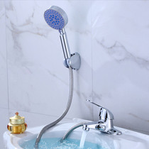 Double-Hole Basin faucet with shower shower hot and cold water faucet dual washbasin mixing valve faucet