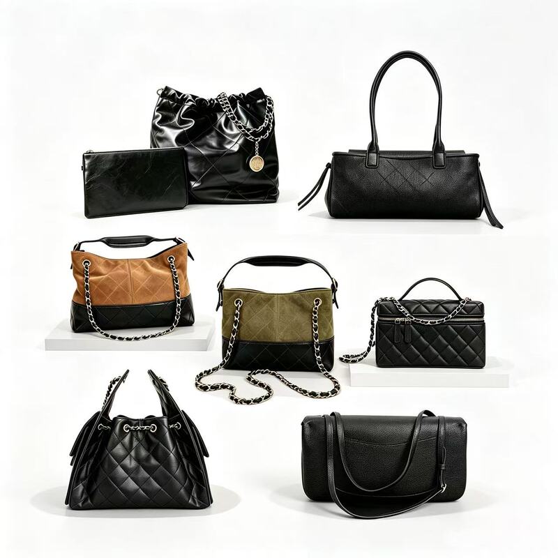 All Original Mixed Materials~New Model 25Bag Cowhide Hobo Box Bag 25A Suede 26S Baguette Single Shoulder Crossbody Women's Bag