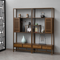 Bogu Rack Tea Shelf Show Shelf New Chinese Doobao Cabinet Antique Rack Tea Room Tea Display Cabinet Tea Set Shelving