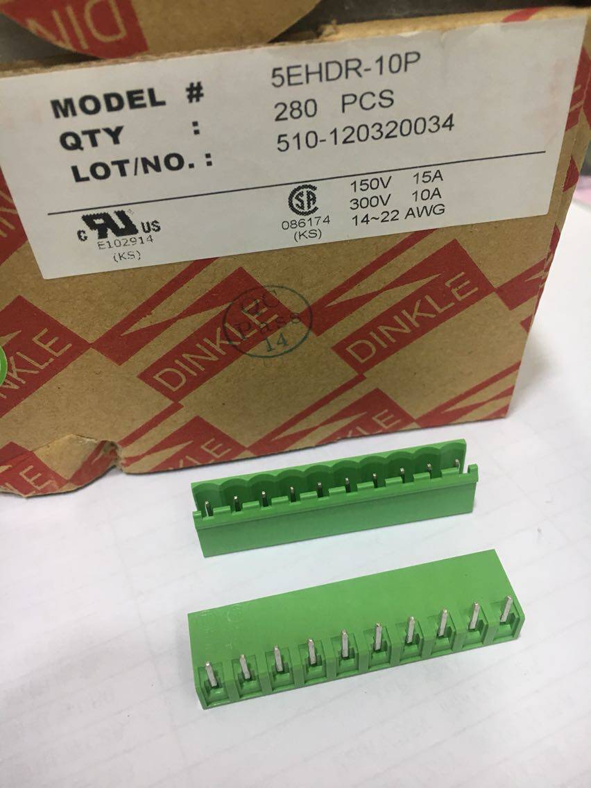 Taiwan Machi Yang 5 08 PCB terminal corner 2EHDR-10P bending press for the special promotion