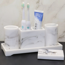 Nordic electric toothbrush holder Brushing cup Suction washing set Bathroom couple mouthwash cup Bathroom five-piece set
