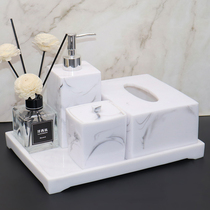 Model room Bathroom tray decoration Bathroom wash set Tissue box Aromatherapy bathroom supplies kit Nordic style