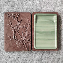 Yan Yantai Songhua Yan Songhua Stone Hand Handle Yan Copy Sutra Yan Gong Pen Yan Songhua Stone Court Imperial Brick Box Yan