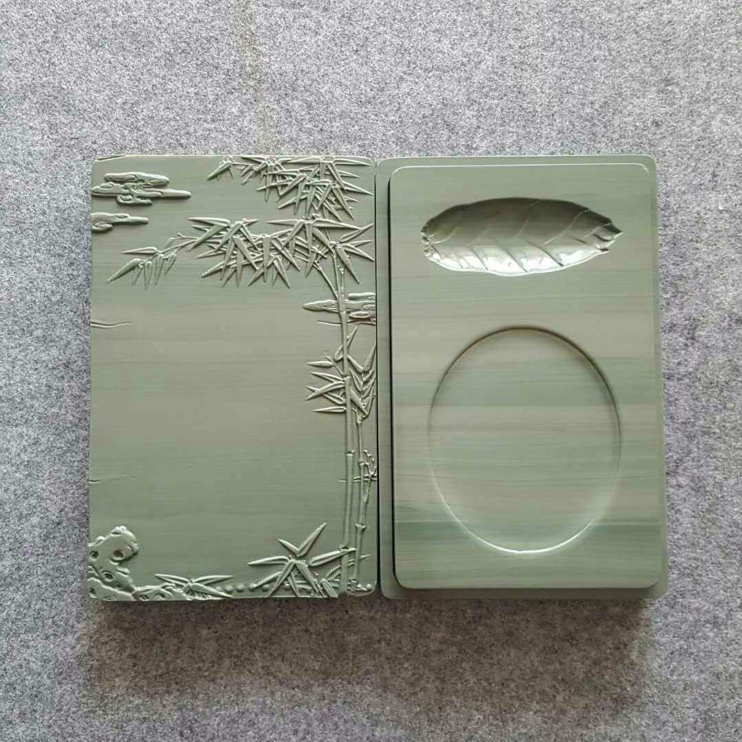 Songhua Inkstone, National Treasure of Qing Dynasty, Songhua Stone Palace Inkstone, Three-piece Palace Inkstone Set