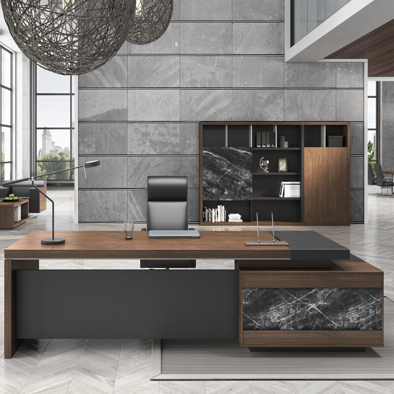 Boss Table President Table Modern Director Table Simple Owner Table Atmospheric Large Background Single Boss Desk