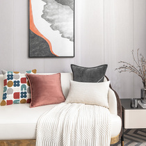 Sofa Holding Pillow Living-room Bedroom Large Leaning Pillow Office Waist Pillow Car Waist Leaning minimalist modern holding pillow cover without core