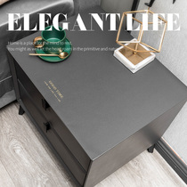 Leather bed head cabinet cushion tea table cloth Nordic light lavish waterproof and anti-oil side cabinet lid cloth small cabinet table cushion table cloth